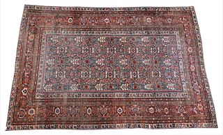 Fereghan Carpet, North Persian, late 19th century, 9' 9" x 14' 3", (1 cut). Provenance: Doris Leslie Blau, Sotheby's 2002, lot 101, sale #N07807.