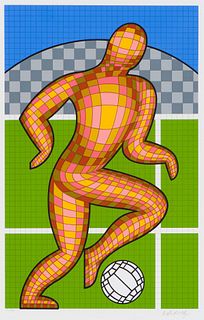 Victor Vasarely - Foot (Soccer Player)