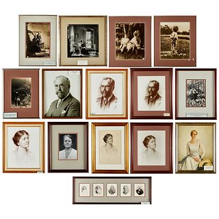 Grp: 16 Photos & Prints Family of Louis and Maud Hill