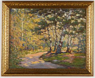 Carl Rawson Woodland Landscape Painting