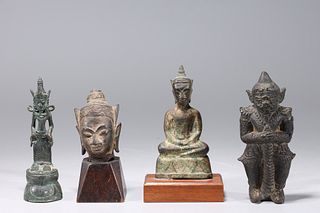 Group of Four Thai Figures