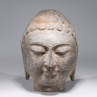 Large Thai Stone Buddha Head