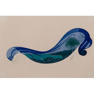 Erte (French, 1892-1990) Signed Serigraph, The Riviera