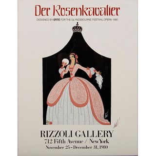 Erte (French, 1892-1990) Signed Poster, Der Rosenkavalier