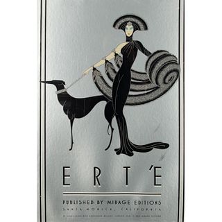 Erte (French, 1892-1990) Signed Poster, Symphony In Black