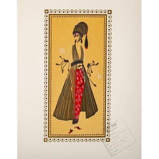Erte (French, 1892-1990) Travel Proof Print, Calyph's Favorite