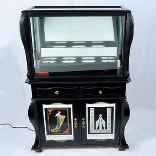 Erte Courvoisier Cognac Lighted Display Cabinet