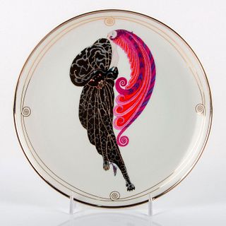Franklin Mint House of Erte Plate, Beauty and the Beast