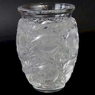 Lalique Crystal "Bagatelle" Vase.