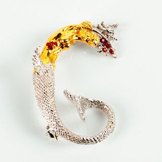 Erte Art Jewelry, G The Letter Pendant / Brooch