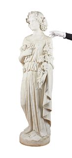 Life Size Victorian Marble Sculpture of Female Figure