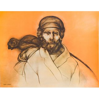 Rafael Coronel, Lithograph, Portrait XI from Galeria de Arte
