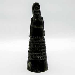 Columbian Hand Carved Female Horn Sculpture