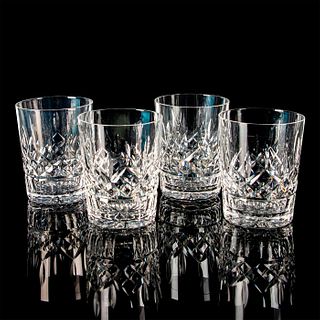 4pc Waterford Crystal Double Old Fashioned Glasses, Lismore