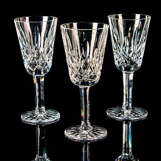 3pc Waterford Crystal Sherry Glasses, Lismore