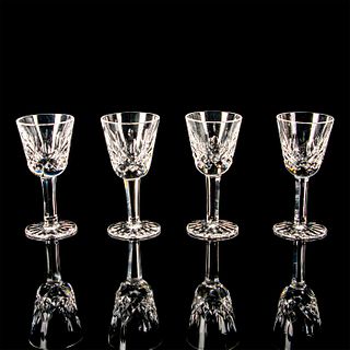 4pc Waterford Crystal Small Liqueur Cocktail, Lismore