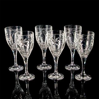 6pc Godinger Shannon Water Goblets, South Beach Palm