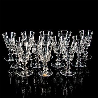 12pc Val St Lambert Vermouth Port Glasses, Esneux Clear