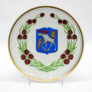 Upsala Ekeby Porcelain Decorative Plate, Brunkulla 1963