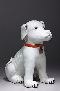 Chinese Glazed Porcelain Dog
