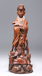 Chinese Carved Wood Figure