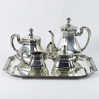 Vintage German 835 Silver Five (5) Piece Tea/Coffee Service.