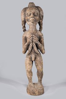 Carved African Wood Standing Figure