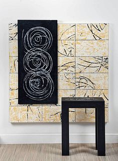 Randy Shull Installation, Table and Wall Panel