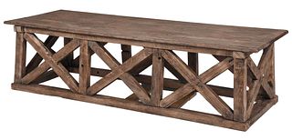Modern Rustic Hardwood Coffee Table