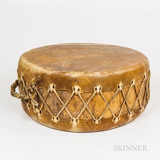 Large Stretched Hide Drum