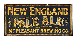 TIN NEW ENGLAND PALE ALE SIGN.