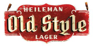 HEILEMAN OLD STYLE LAGER BEER NEON SIGN.