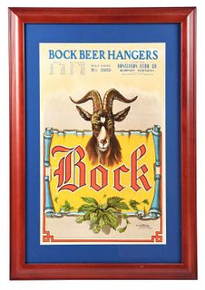 PAPER BOCK BEER LITHOGRAPH.