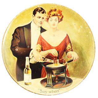 BUDWEISER "SAY WHEN" TRAY-STYLE ADVERTISEMENT.
