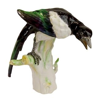 Vintage KPM Porcelain Bird Figurine.