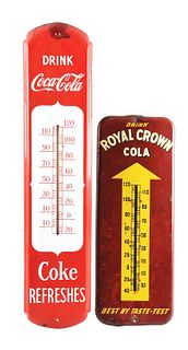 LOT OF 2: SODA POP THERMOMETERS.