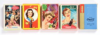 LOT OF MISCELLANEOUS DECKS OF COCA-COLA PLAYING CARDS.