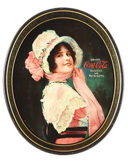 1914 COCA-COLA "BETTY" ADVERTISING SERVING TRAY.
