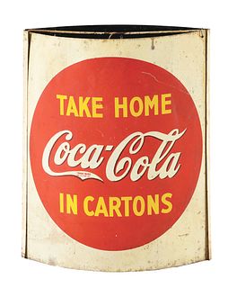 DOUBLE-SIDED TIN COCA-COLA STRING DISPENSER.