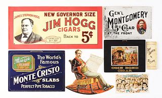 LOT OF 7: CIGAR LITHOGRAPHS.