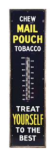 6' MAIL POUCH TOBACCO THERMOMETER.