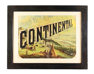 CONTINENTAL INSURANCE PAPER LITHOGRAPH.