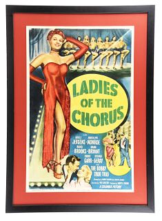 LADIES OF THE CHORUS FRAMED MOVIE POSTER.