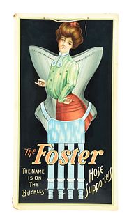 THE FOSTER CO. HANGING SIGN.