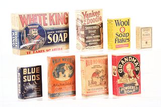 LOT OF 8: SOAP BOXES.