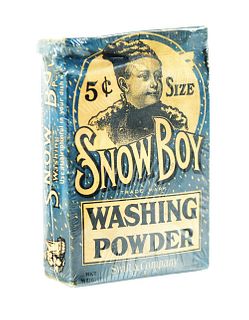 NEW OLD STOCK BOX OF WASHING POWDER FROM SNOW BOY.