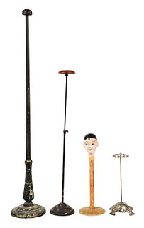 LOT OF 4: HAT STANDS.