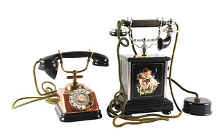 LOT OF 2: PRINCESS-STYLE TELEPHONES.