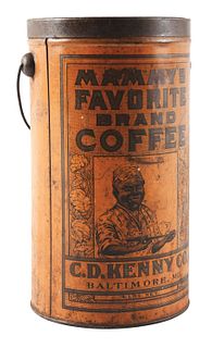 VERY RARE MAMMY'S FAVORITE BRAND COFFEE TIN.