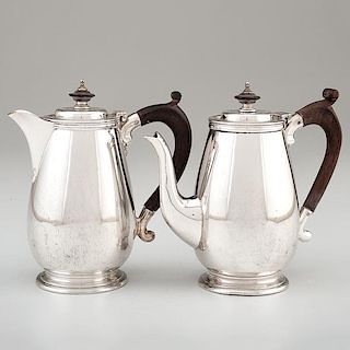 George VI Sterling Tea and Water Pots